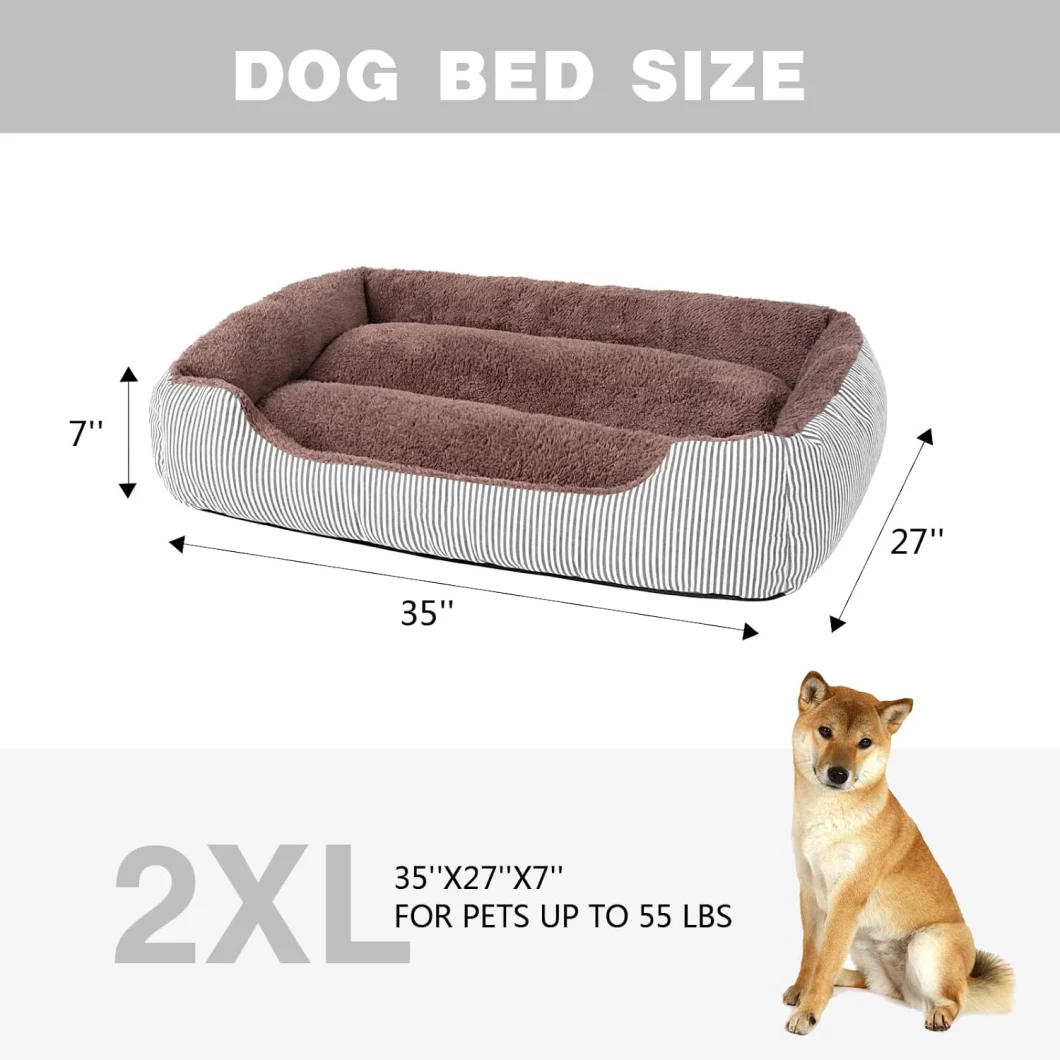 Custom Cozy Calming Anti Anxiety Sleeping Comfortable Washable Orthopedic Dog Bed