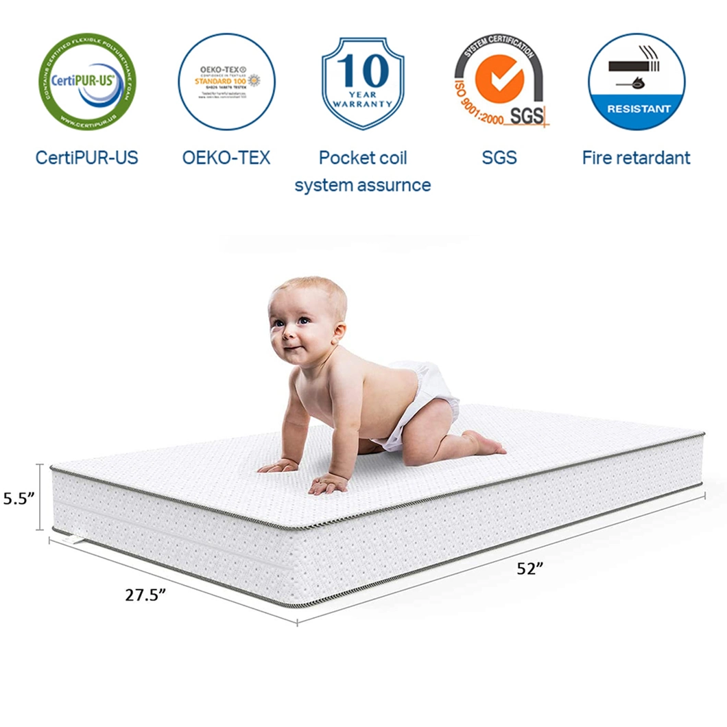 Best Factory Aussie Hypoallergenic Waterproof Cot Baby Children′ S Mattress Crib Gel Memory Foam Mattresses