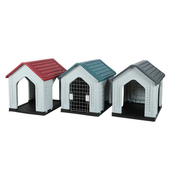 Plastic Home Puppy Family Indoor Doghouse Haustier-Hundehütte